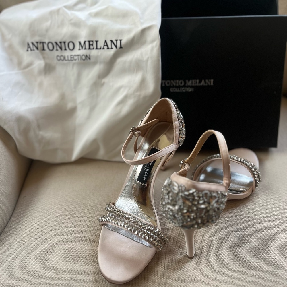 Antonio Melani Pink Sparkling Heels